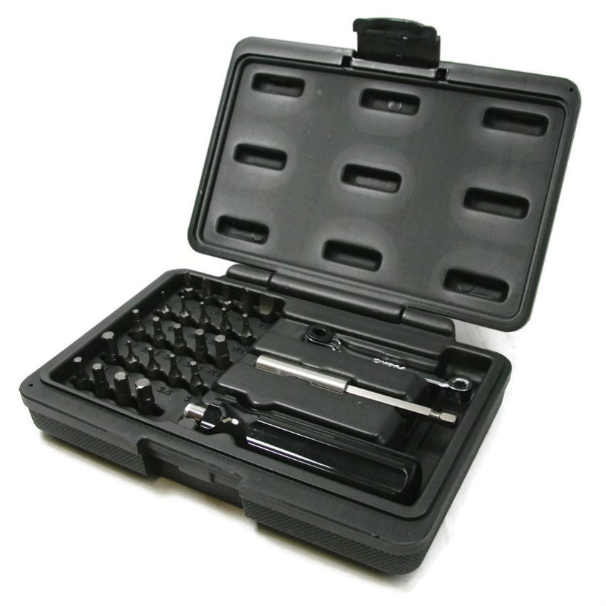 27 Piece Screwdriver Bit & Ratcheting Driver Set with Ratcheting Bit Wrench - V27-BRH