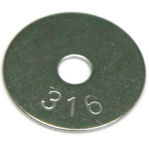 Fender Washers, Stainless Steel 316