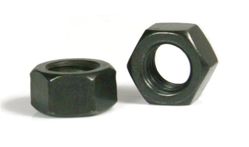 Hex Finish Nuts, Black Oxide Stainless Steel 18-8, 1/4"-20