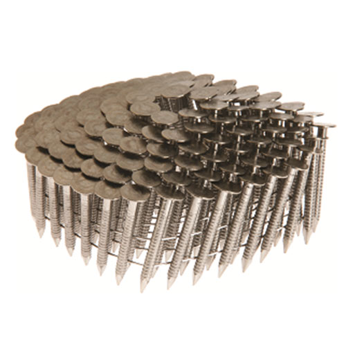 Collated Roofing Nails, 15 Degree Ring Shank, Stainless Steel 304