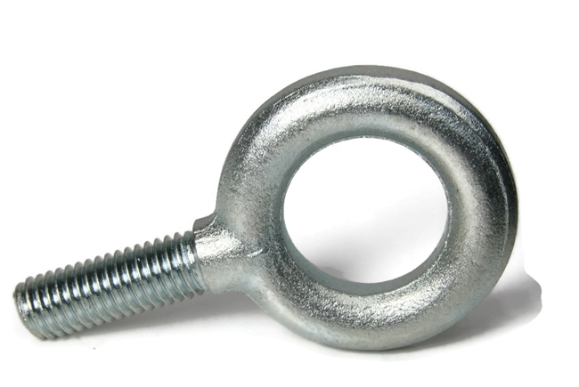 Ken Forging Eye Bolts, Plain Pattern, Zinc Plated Steel, 1"-8 , USA Made