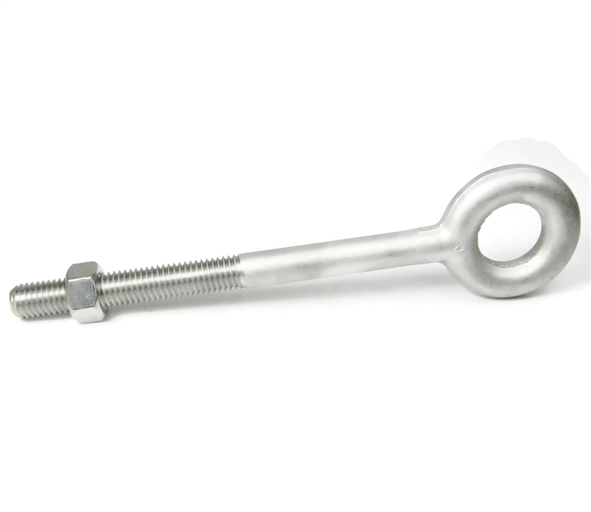 Ken Forging Eye Bolts With Nut, Plain Pattern, Stainless Steel 304, 1/4"-20 , USA Made