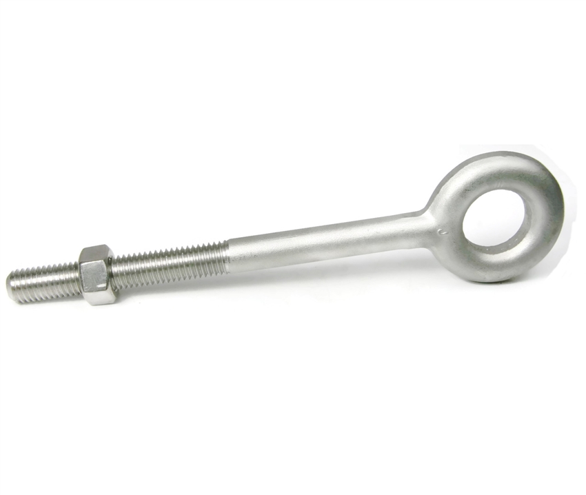 Ken Forging Eye Bolts With Nut, Plain Pattern, Stainless Steel 316, 1/4"-20 , USA Made