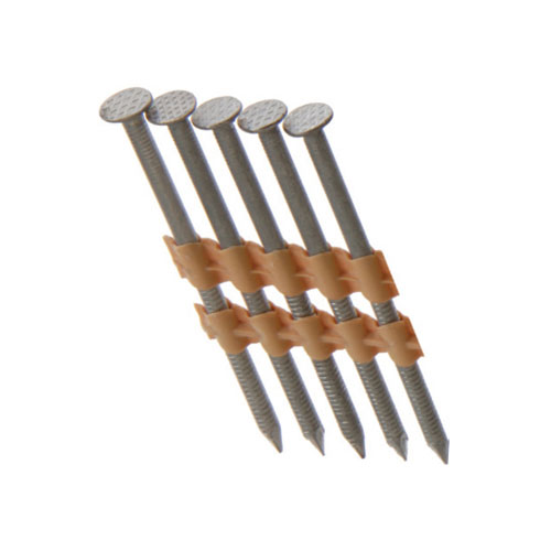 Collated Nails, 21 Degree Plastic Strip Round Head, Stainless Steel 304