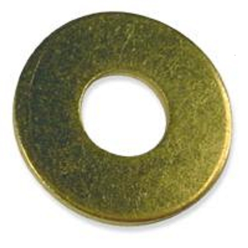 Flat Washers, Brass, #2 (.099 ID x .187 OD x .020 Thick)