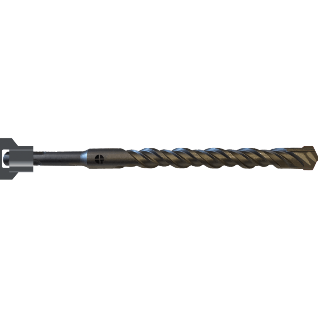 SDS-Plus 4 Cutter Carbide Drill Bit, 3/16"