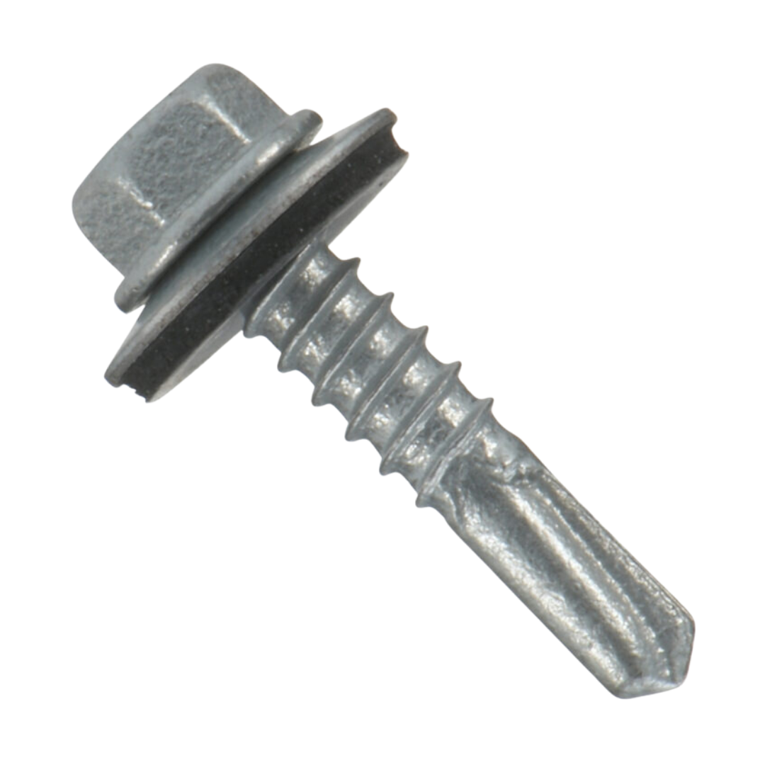 Roofing Screws, MetalGrip™ Stitch, Self Drill, Type #1, Galvanized, Unpainted, #14-1/4 x 7/8"