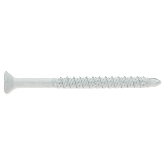 Concrete Screws, White Ruspert Coated, Phillips Flat Head, 3/16"