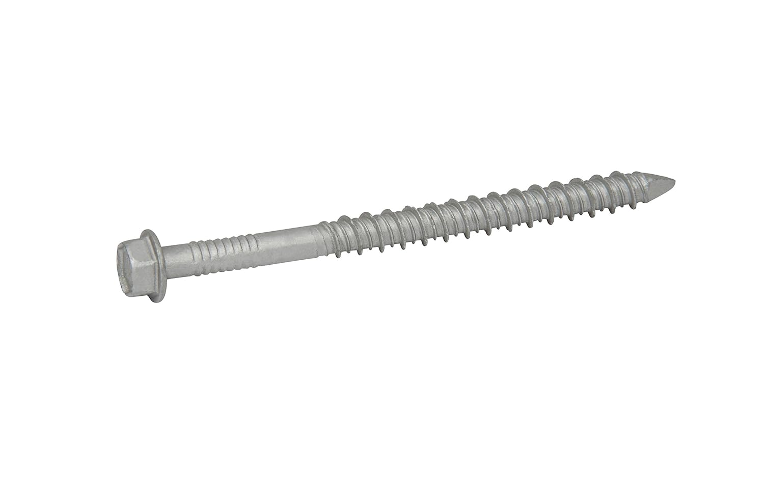 Concrete Screws, Stainless Steel 410, Hex Washer Head, 3/16