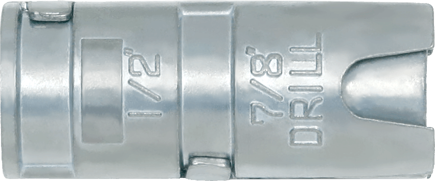 Single Expansion Anchors, Zinc Plated Steel