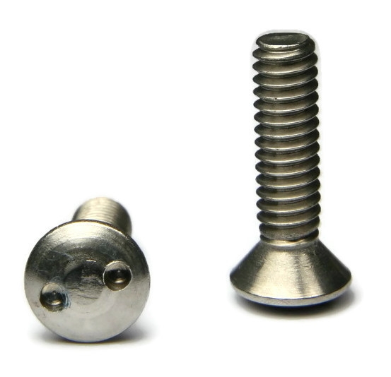 Tamper Proof Machine Screws, Spanner Oval Head, Stainless Steel 18-8, #6-32