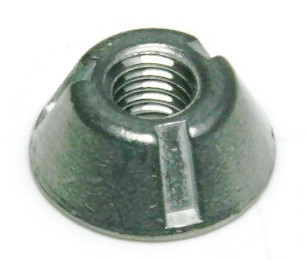Tri-Groove Nuts, Tamper Proof, Zamak 5 Zinc Alloy