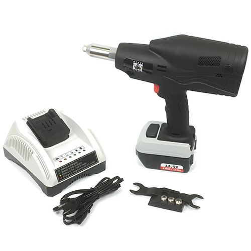 Premium Cordless Pop Rivet Gun Kit - 3/16" Capacity