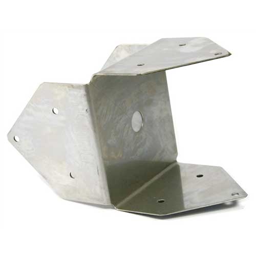 Deck One-Piece Post Cap Anchors, Stainless Steel 316