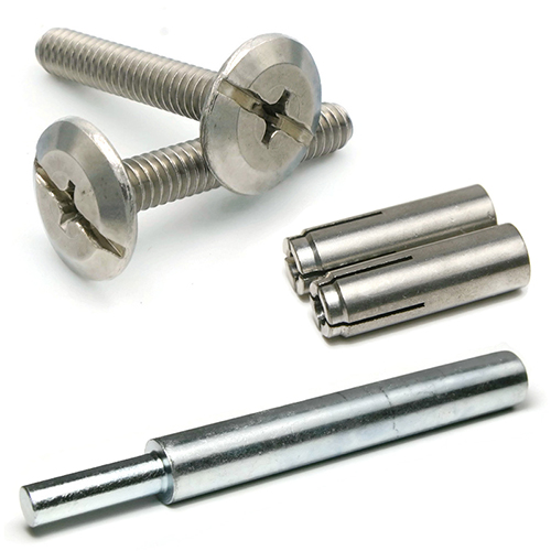 Kit, Hurricane Hardware Sidewalk Bolts with Drop in Anchors Combo Drive, Stainless Steel
