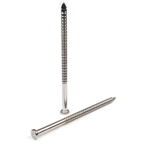 Split-Proof Siding Nails with Ring Shanks, Stainless Steel 304