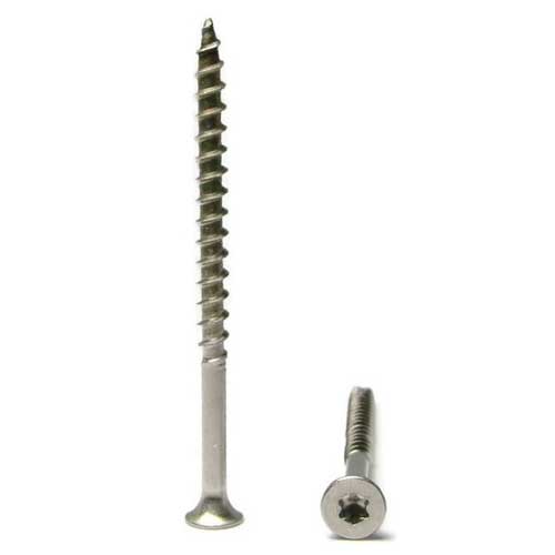 Deck Screws, Star Drive Bugle Head, Stainless Steel 305, #8