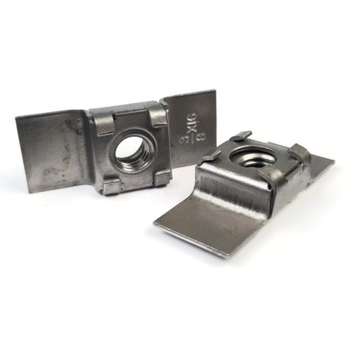 Floating Cage Retainer Weld Nuts in Plain Steel