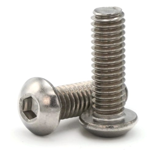 Socket Cap Screws, Button Head, Stainless Steel 18-8, #6-32
