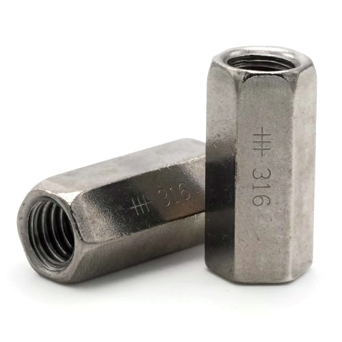Coupling Nuts, Stainless Steel 316