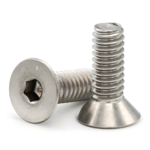 Socket Cap Screws, Flat Head, Stainless Steel 316, #4-40