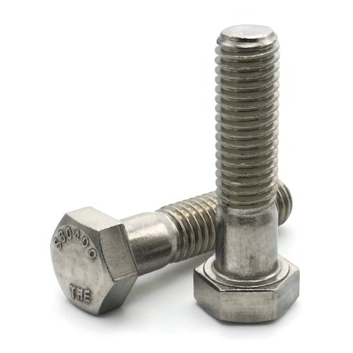 Metric Hex Cap Screws, Stainless Steel A2 (18-8), M4-0.70