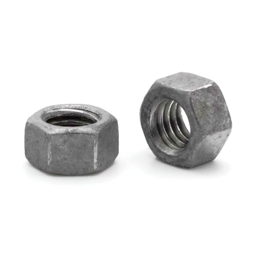 Hex Finish Nuts, Hot Dipped Galvanized