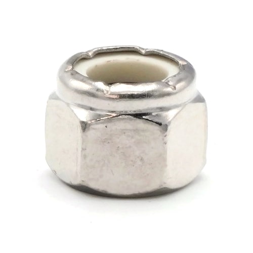 Waxed Nylon Lock Nuts, Stainless Steel 316