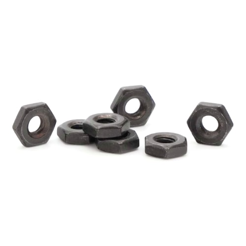 Hex Machine Screw Nuts, Black Oxide Stainless Steel 18-8
