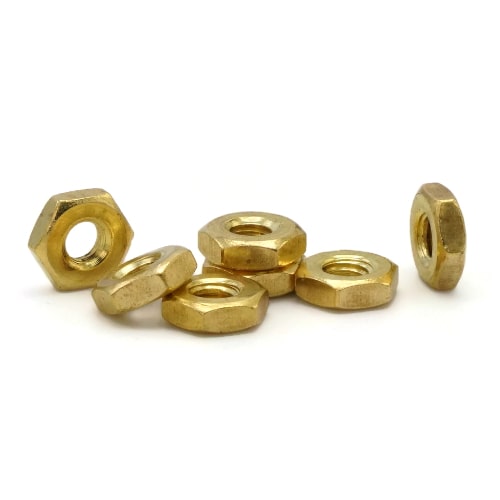 Hex Machine Nuts, Brass