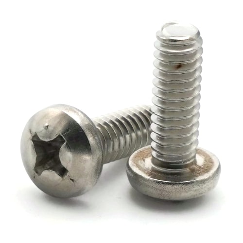 Machine Screws, Phillips Pan Head,  Stainless Steel 316, #2-56