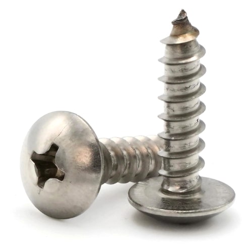 Sheet Metal Screws, Phillips Truss Head, Stainless Steel 18-8, #12