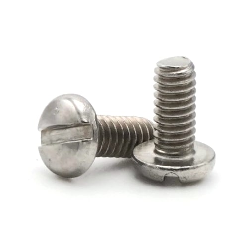 Machine Screws, Slotted Pan Head, Stainless Steel 316, #6-32