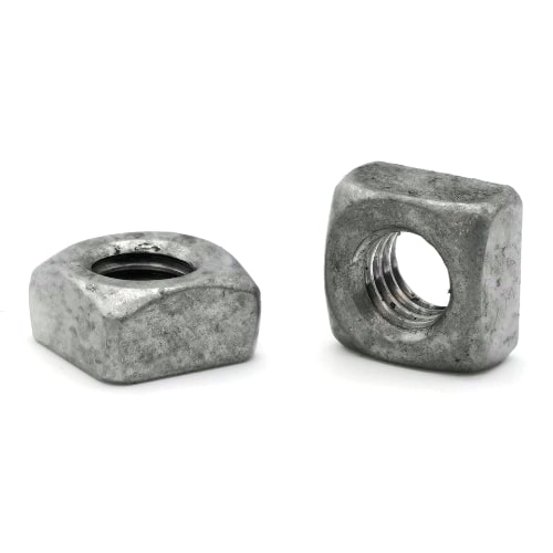 Square Nuts, Hot Dipped Galvanized Grade 2